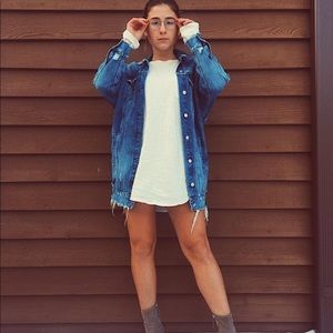 oversized jean jacket